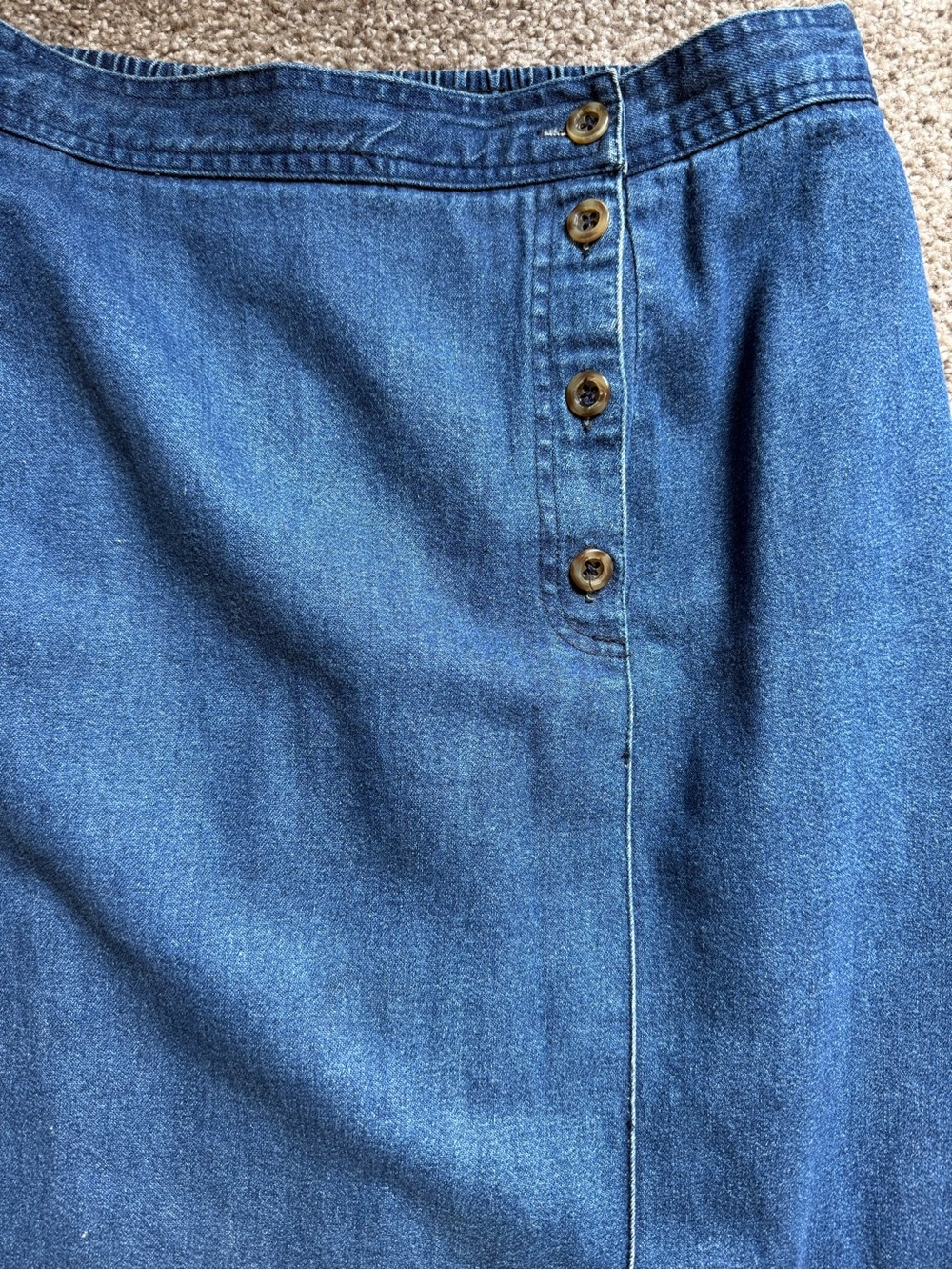 Jantzen denim maxi skirt - vintage - Picture 3 of 6